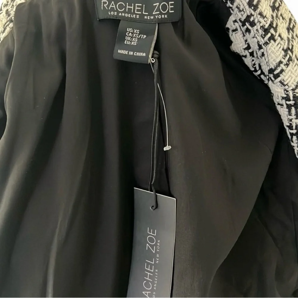 Rachel Zoe black & white coat, size XS - Picture 5 of 5